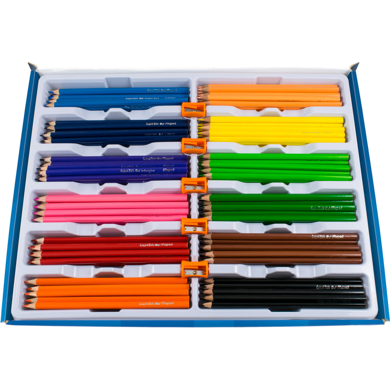 Triangular Colored Pencil School Pk Maped