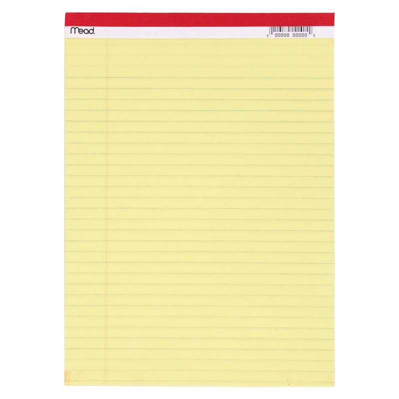 Legal Pad 8.5x11.75 50 Ct Canary