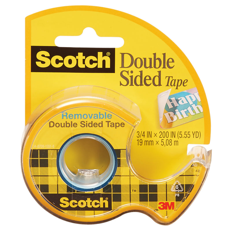 Scotch Double Sided Tape 3-4x200in