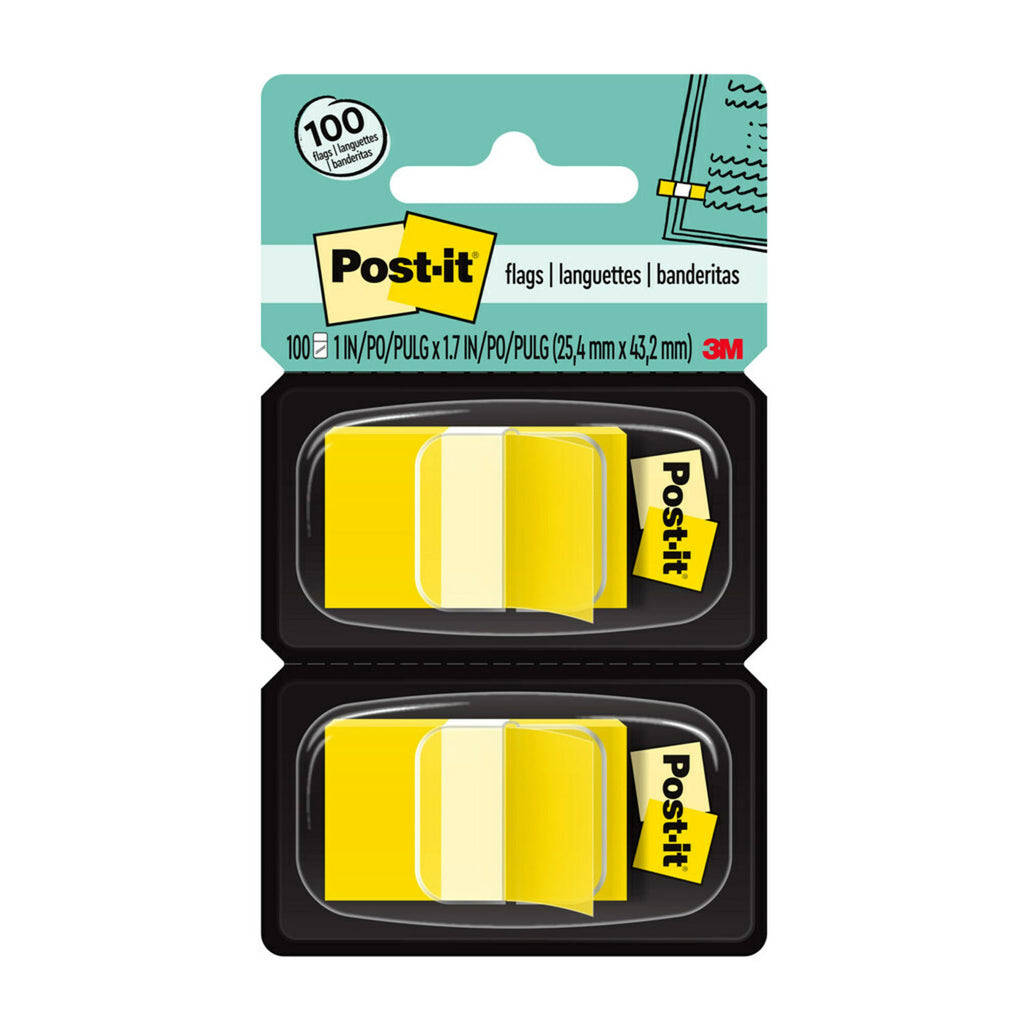 Flags - Yellow, 50-Dispenser, 2 Dispenser-Pack