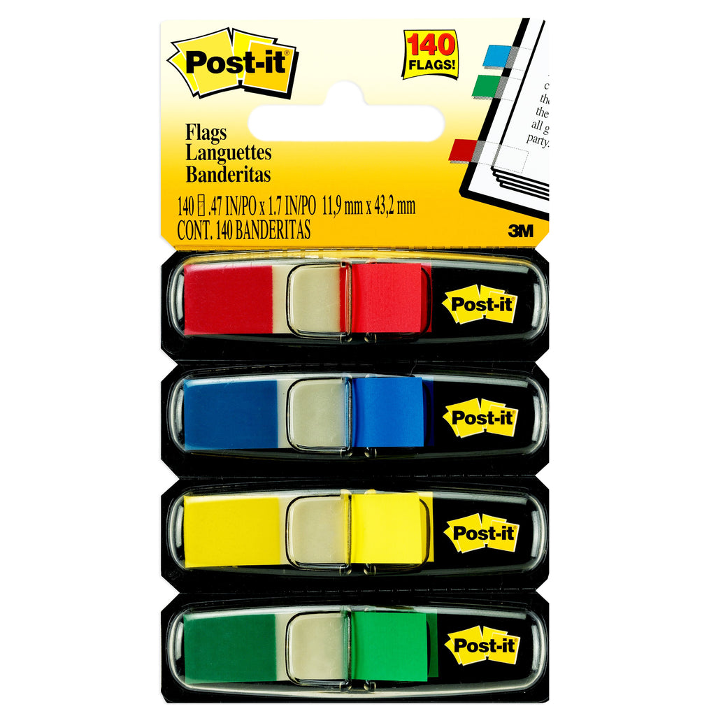 Post-it Smaller-size Flags 4-pk Standard Colors