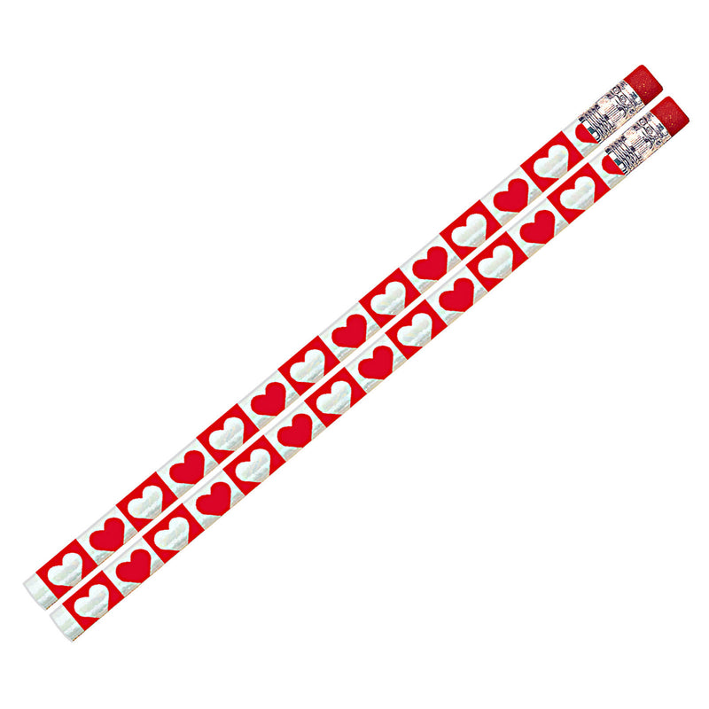 Hearts O Glitter Pencil 12pk