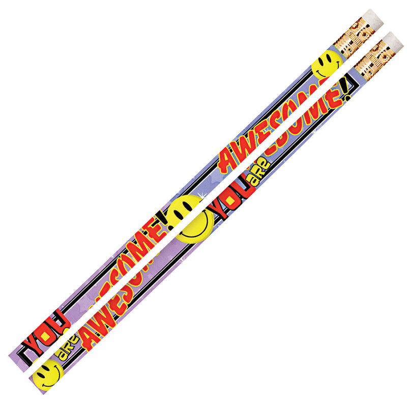 You Are Awesome 12pk Motivational Fun Pencils
