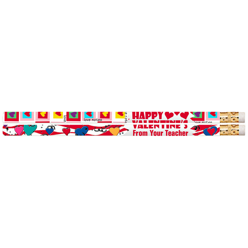 12pk Happy Valentines From Your Teacher Pencils