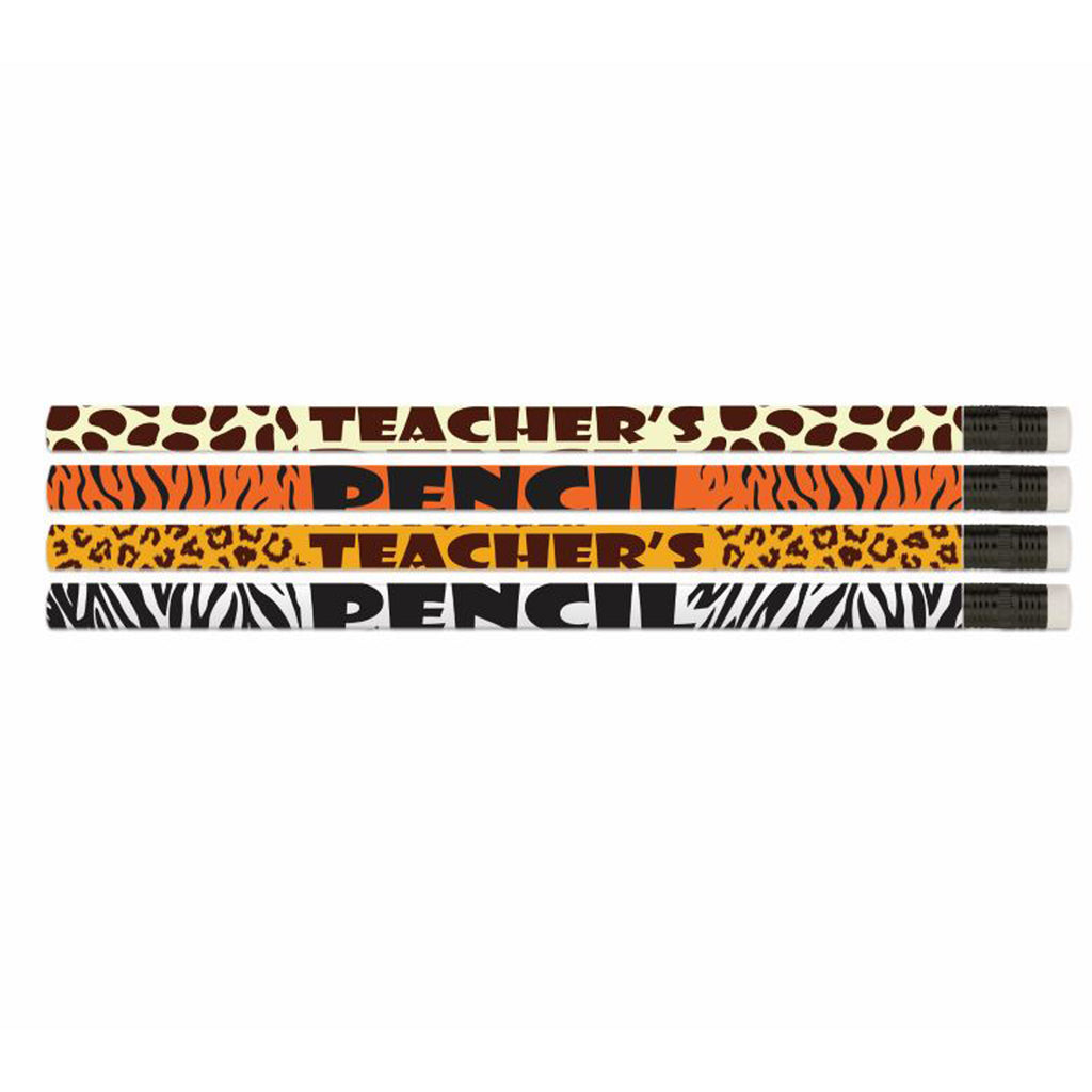 Safari Teacher Pencils Pack Of 12