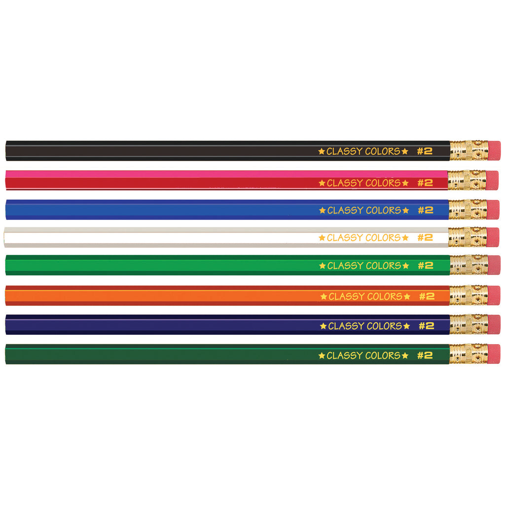 Musgrave No 2 Dozen Wood Case Hex Pencils Assorted Colors