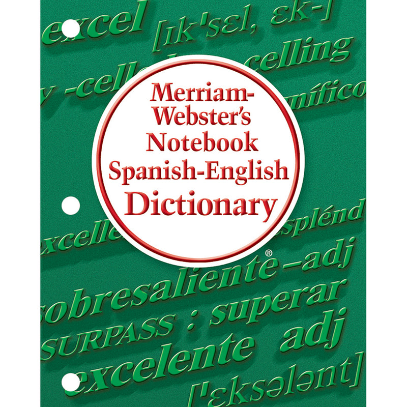 (6 Ea) Merriam Websters Notebook Spanish English Dictionary