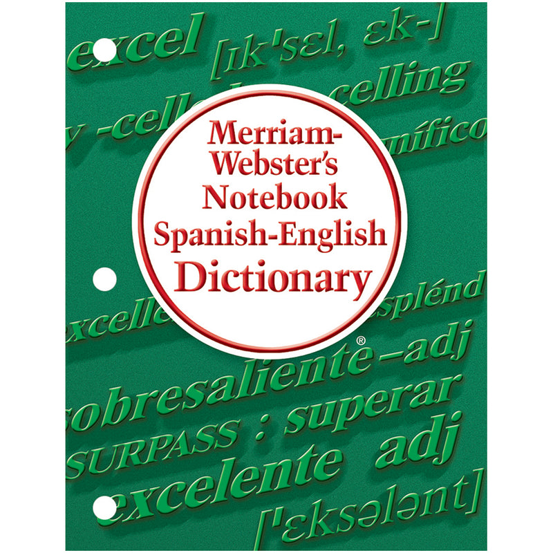 Merriam Websters Notebook Spanish English Dictionary