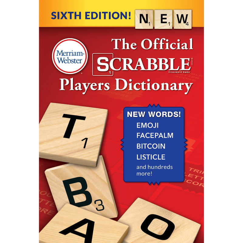 Scrabble Playr Dictionry Paperback 6th Ed