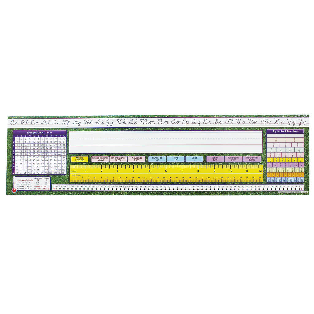 (3 Pk) Desk Plate Intermediate Contemporary Cursive