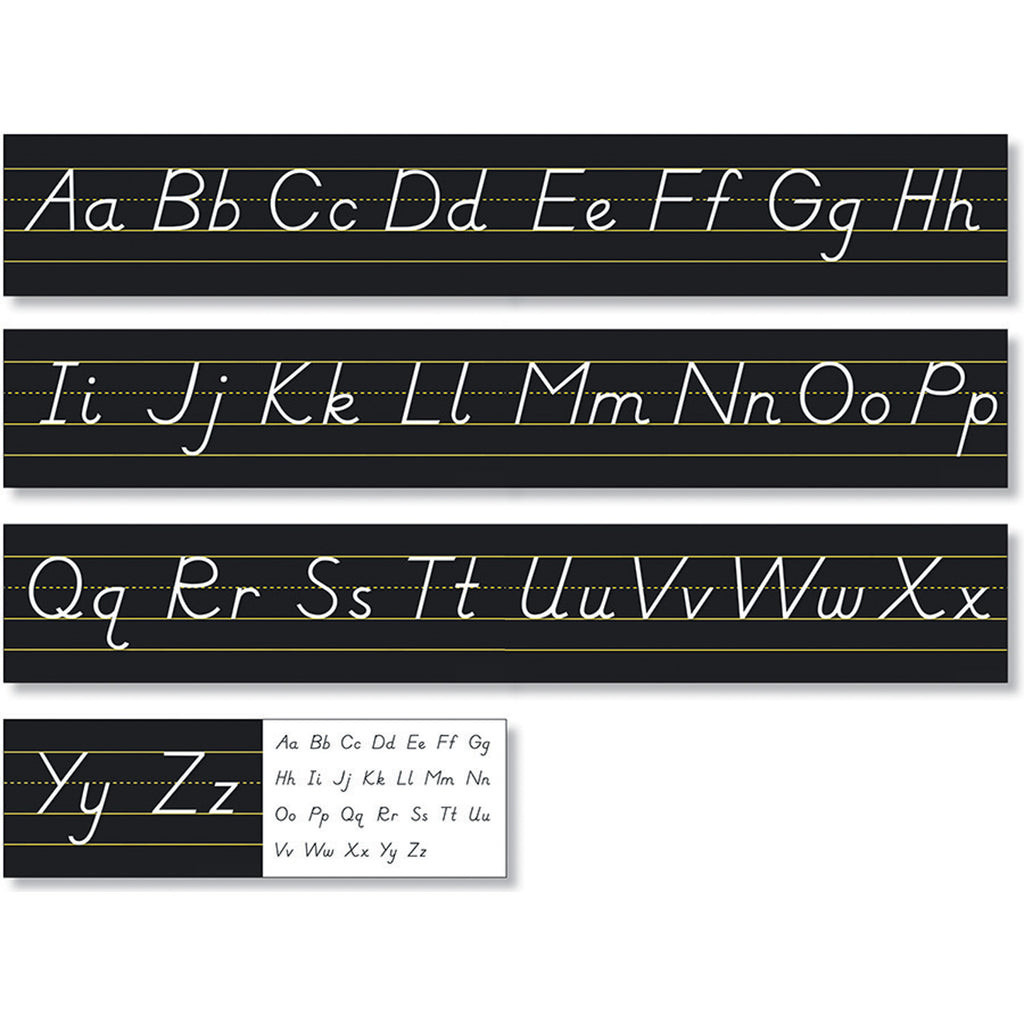 Modern Manuscript Alphabt Line Blck