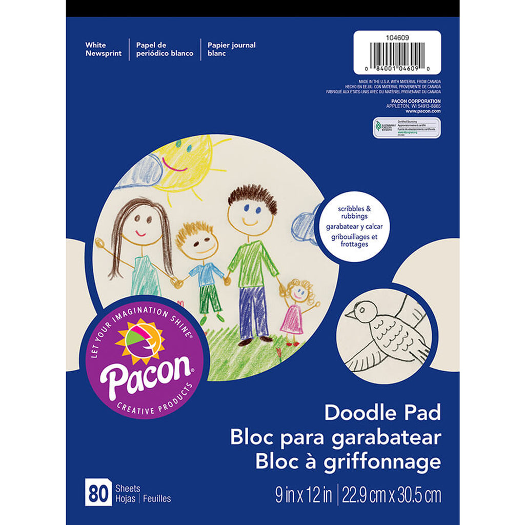 (6 Ea) Doodle Pad 9x12