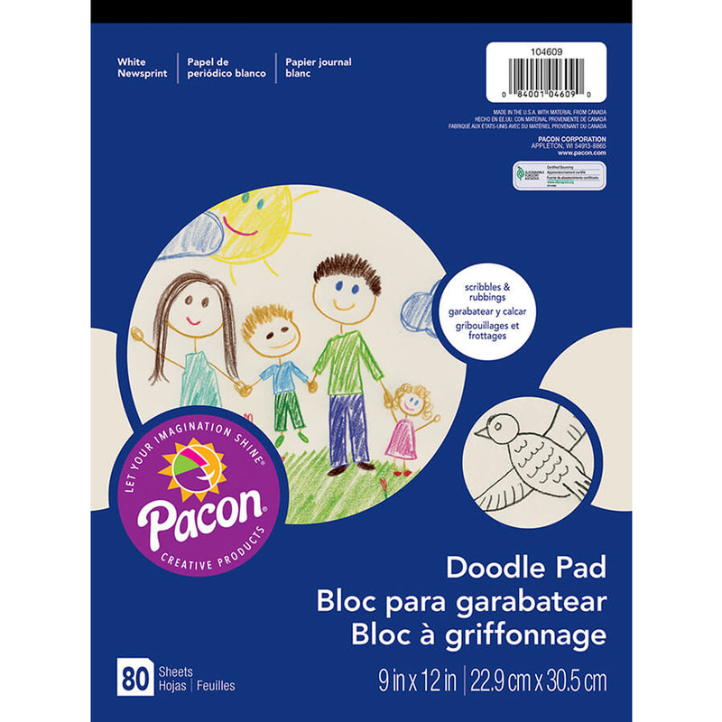 (6 Ea) Doodle Pad 9x12