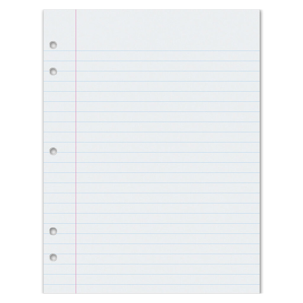 Writing Paper 500 Sht 8 X 10.5 3-8 In Rule 5 Hole Punch