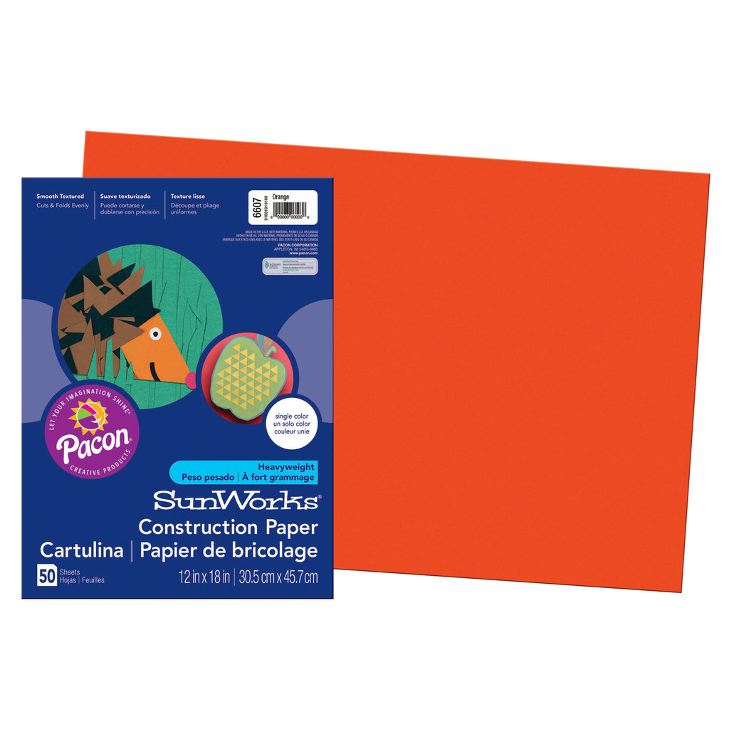 Construction Paper Orange 12x18