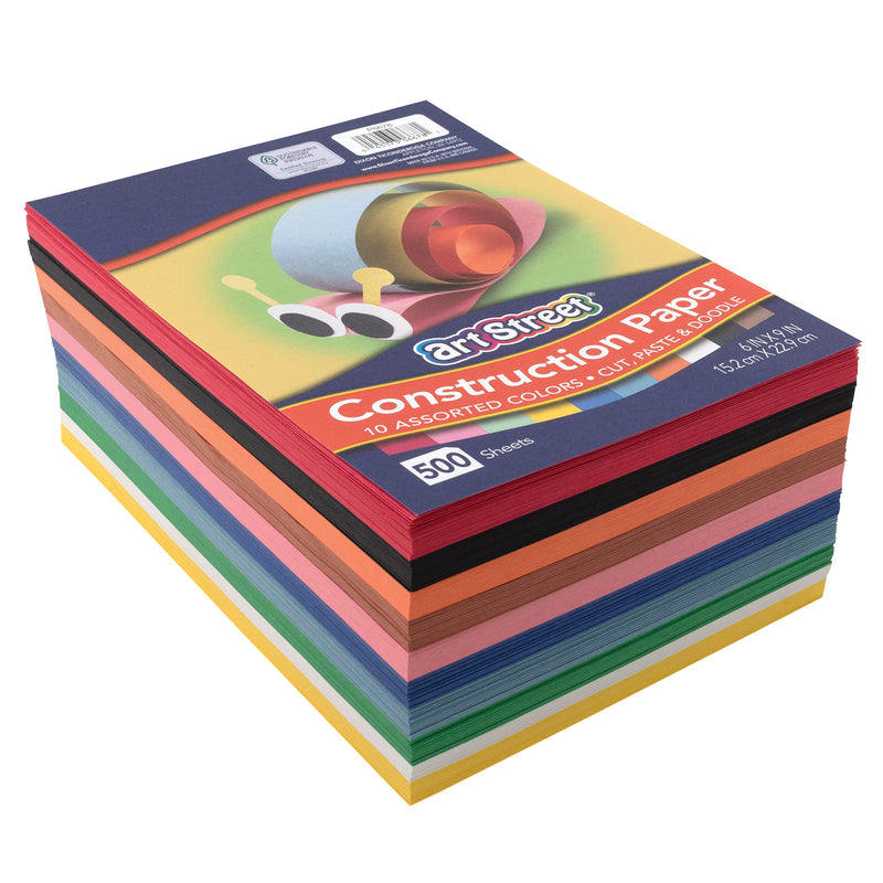 Construction Paper 6x9 500 Sheets Lightweight
