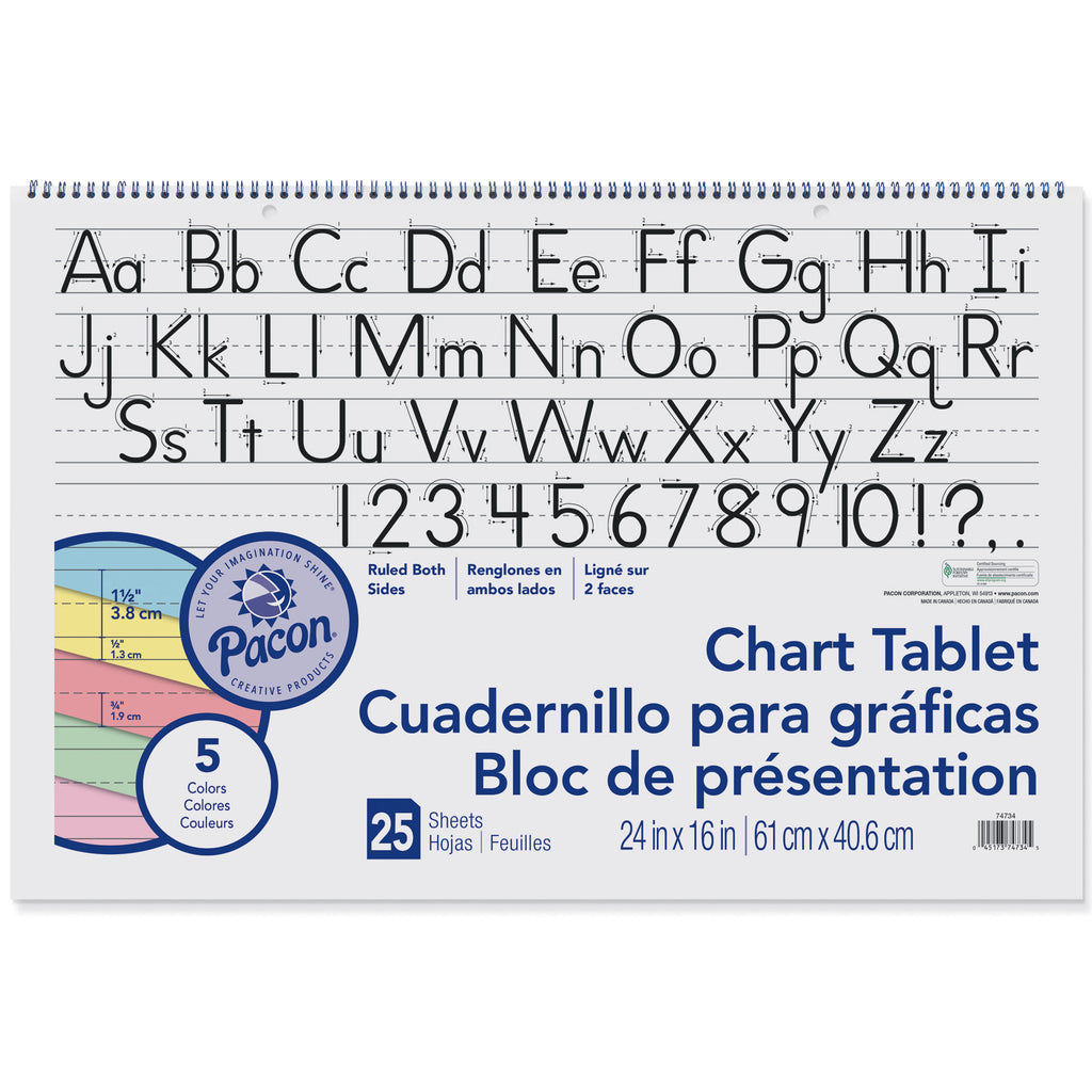 1-1-2 Ruled Manuscript Cover 25 Ct 24 In X 16 In