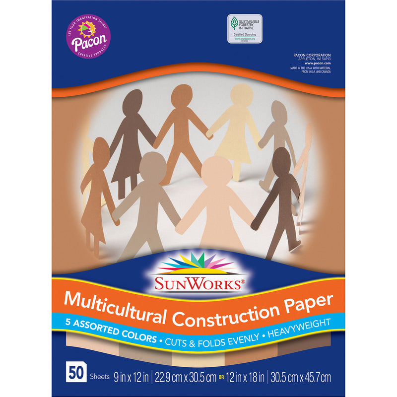 Multicultural Construction Paper 9x12