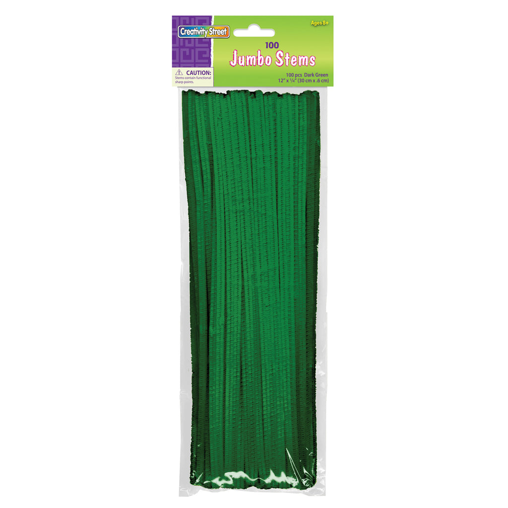 Jumbo Stems Dark Green 100 Pieces