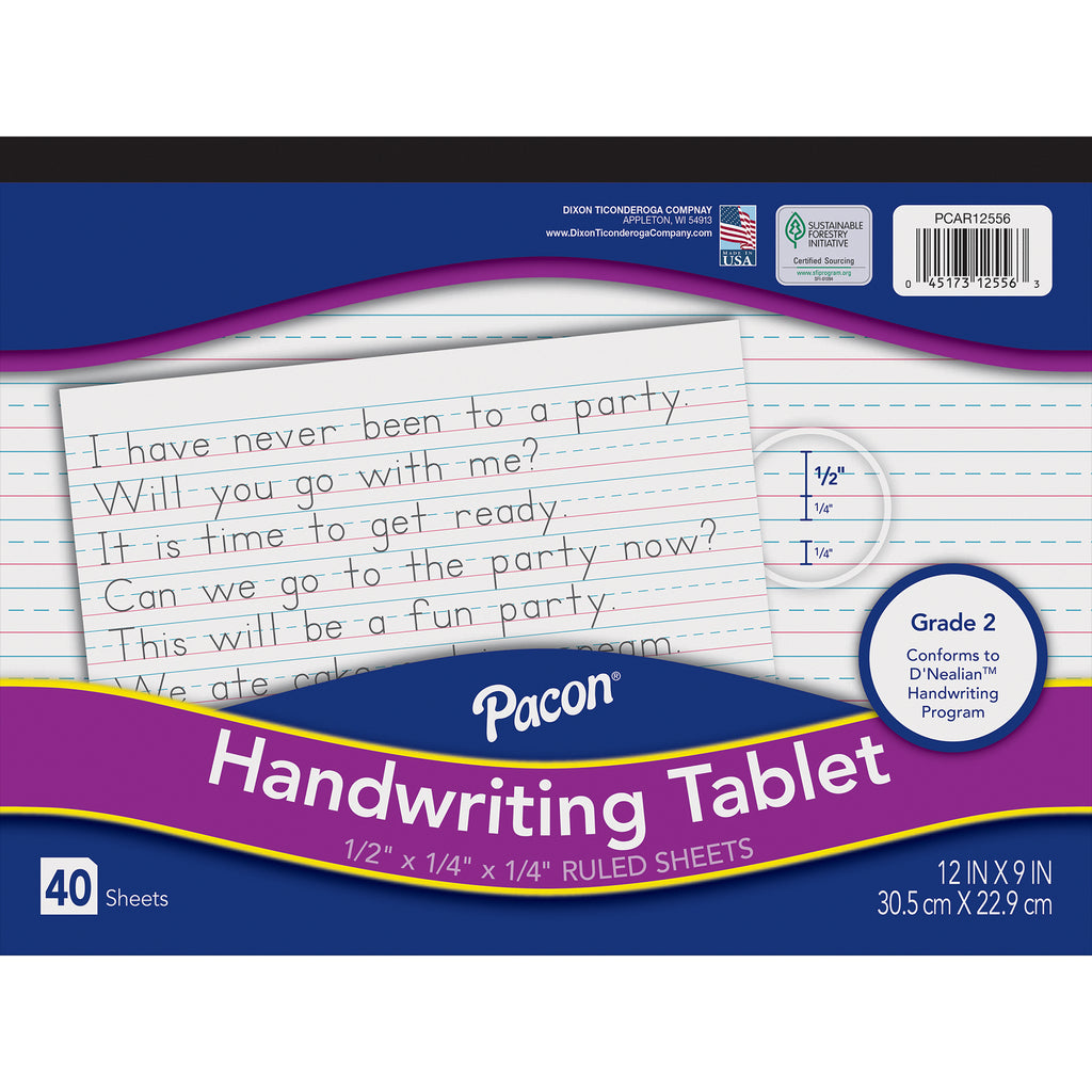 Dnealian 40 Sheet Writing Tablet Learn To Write