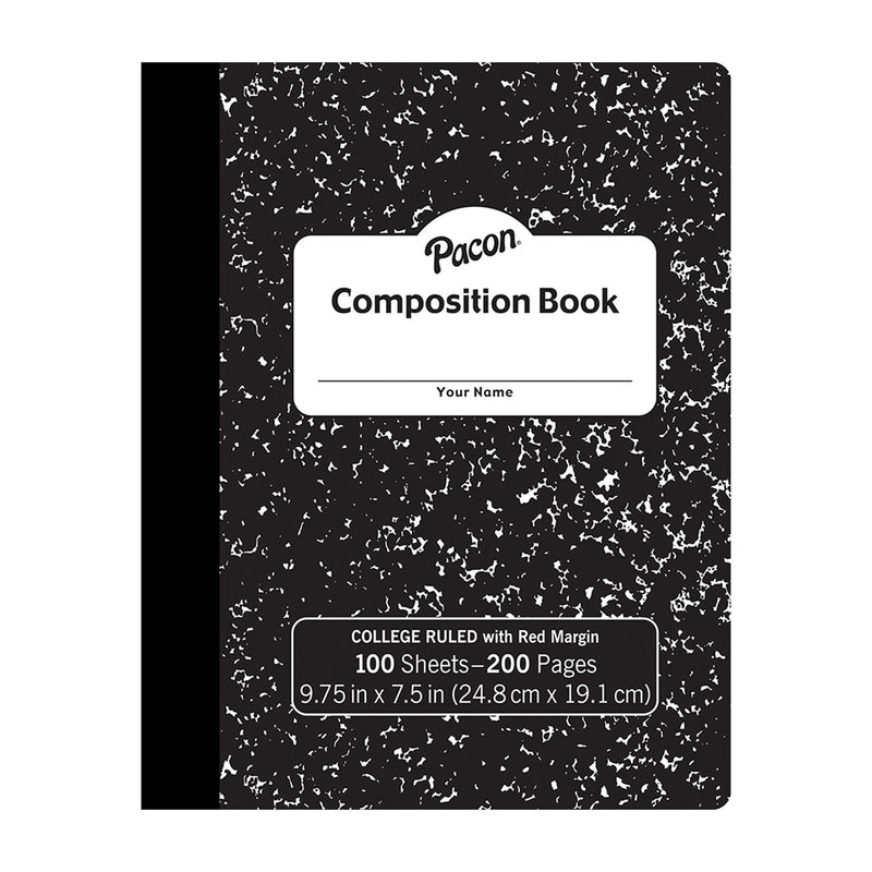 Black Compostion Book College Ruled