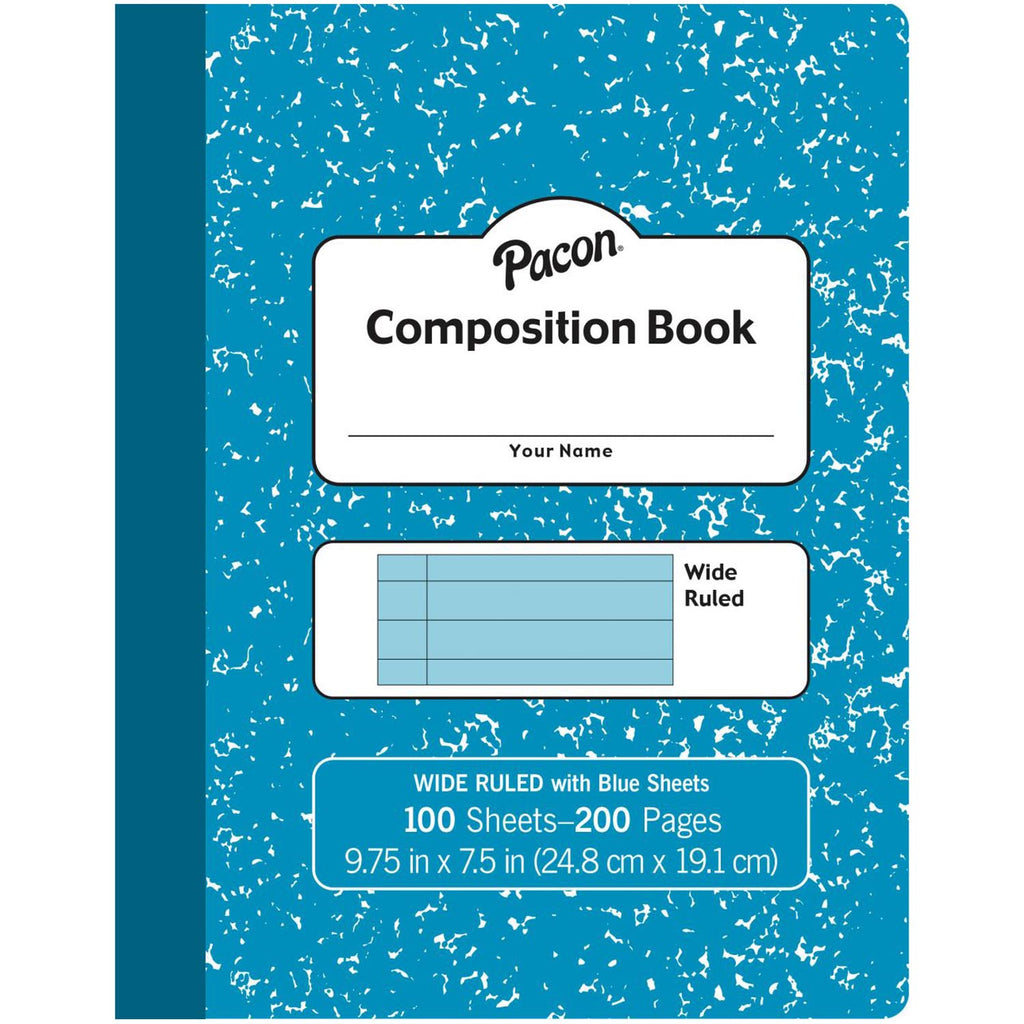 Pastel Blue Composition Book Wide Ruled