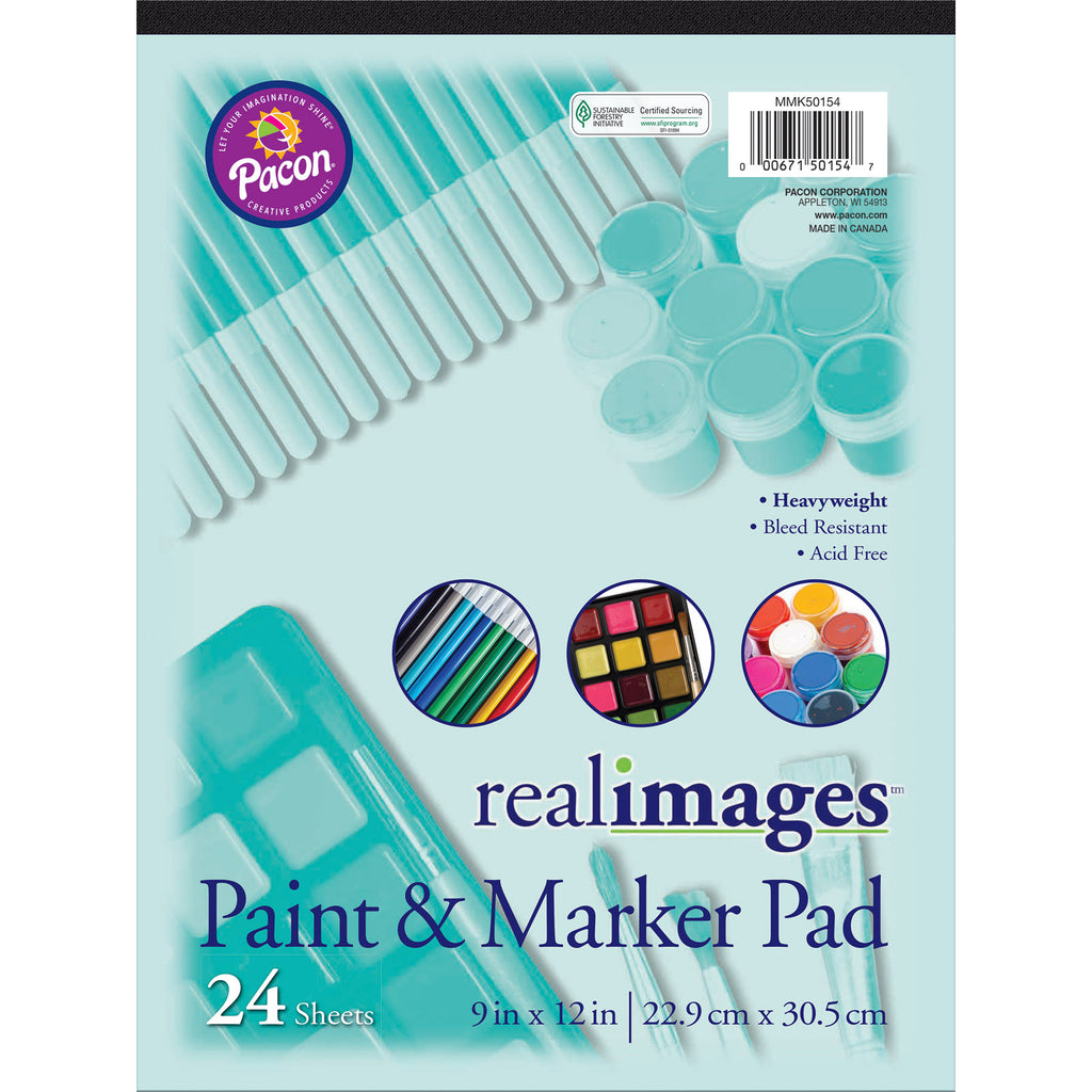 Real Images Paint & Markr Pad Heavy 9x12 24 Sheets