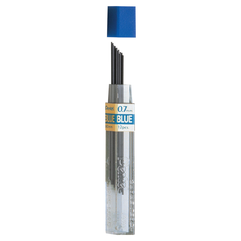 Refill Lead Blue 0.7mm Medium 12 Pcs-tube