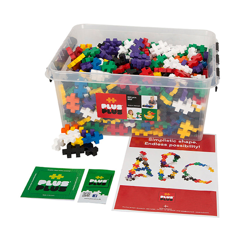 Big Set 600 Pieces In A Tub Plus-plus