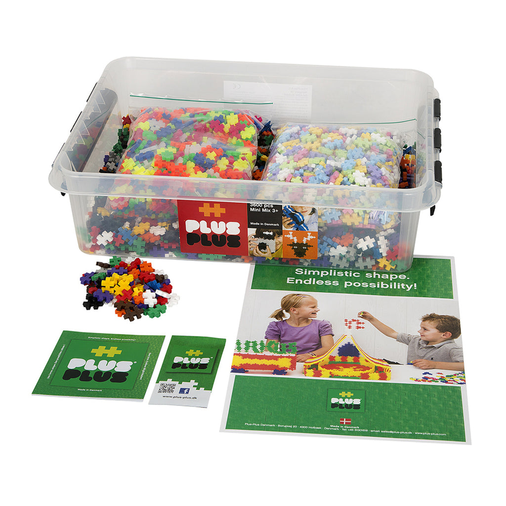 School Set 3600 Pieces All Colors Plus-plus