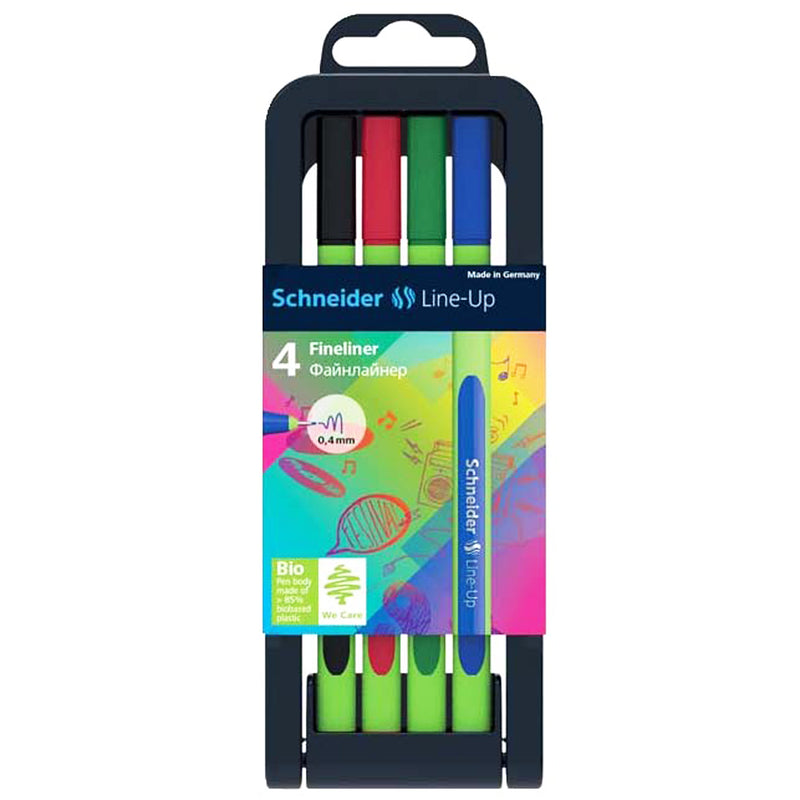 Schneider Lineup Fineliner Pens 4pk