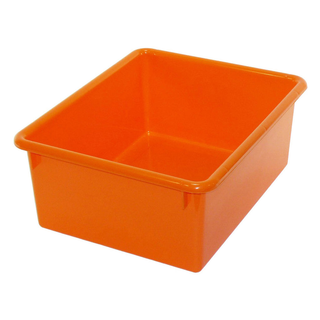 (3 Ea) Stowaway Letter Box Orange No Lid 13-1-8 X 10-1-2 X 5-1-4