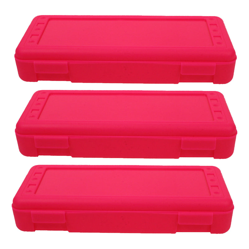 (3 Ea) Ruler Box Hot Pink