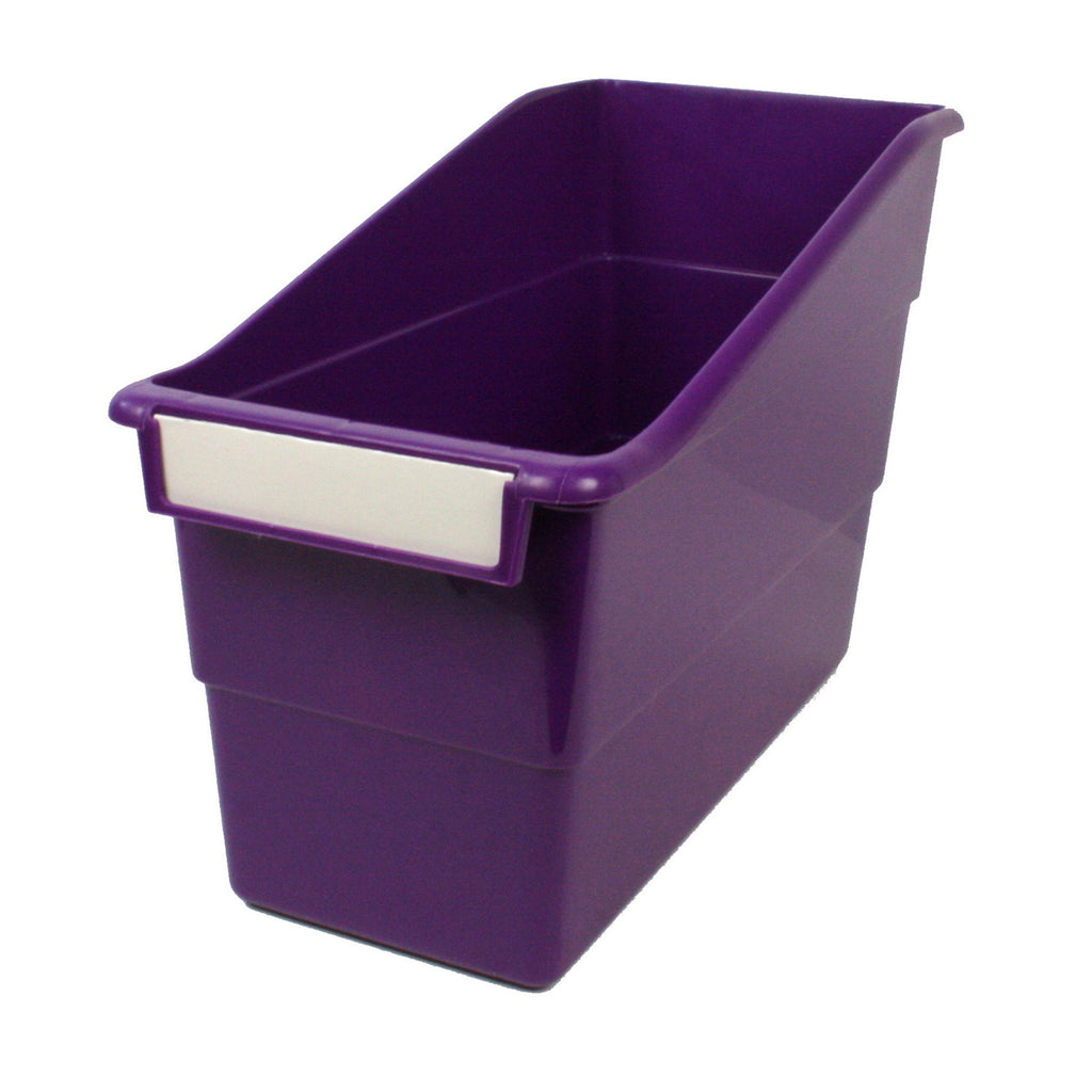 Purple Shelf File With Label Holder Standard