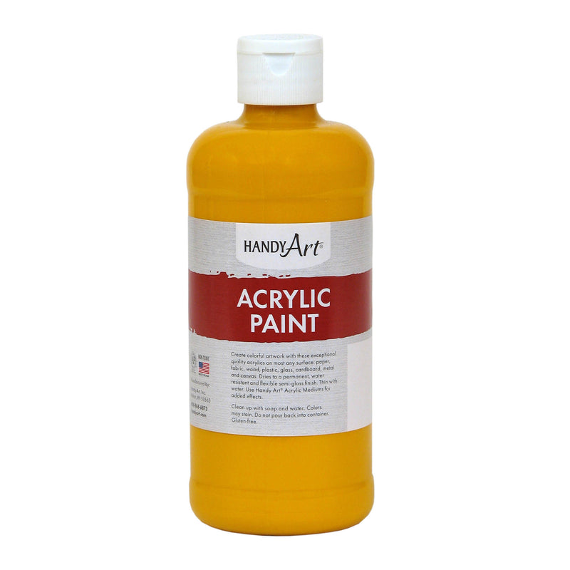 Acrylic Paint 16 Oz Deep Yellow