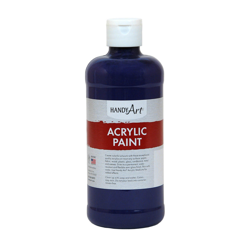 (3 Ea) Acrylic Paint 16 Oz Violet