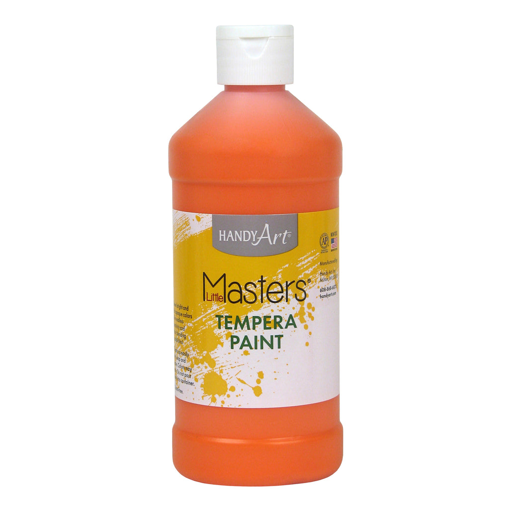 Little Masters Orange 16oz Tempera Paint
