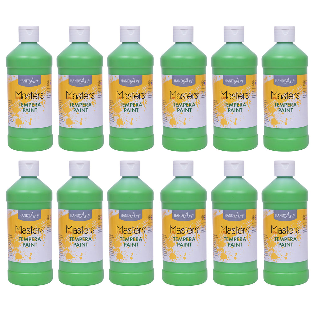 (12 Ea) Tempera Paint Pint Light Green