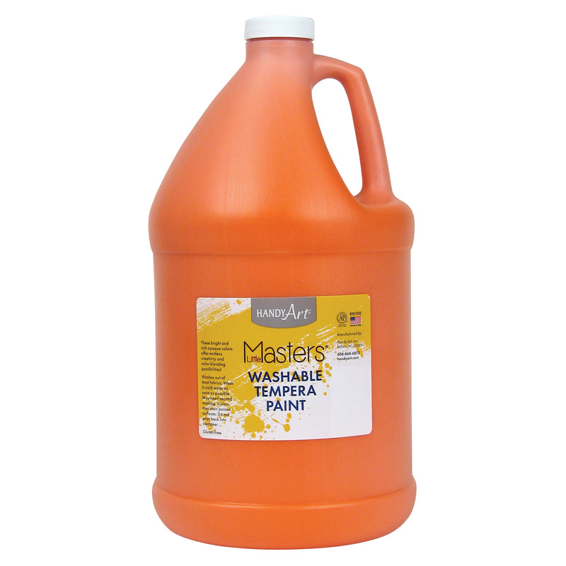Little Masters Orange 128oz Washable Paint