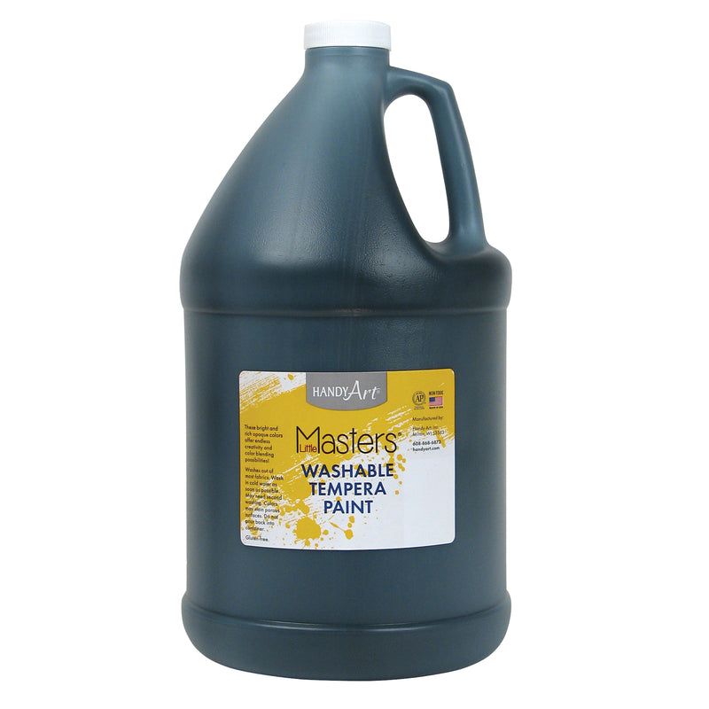 Little Masters Black 128oz Washable Paint