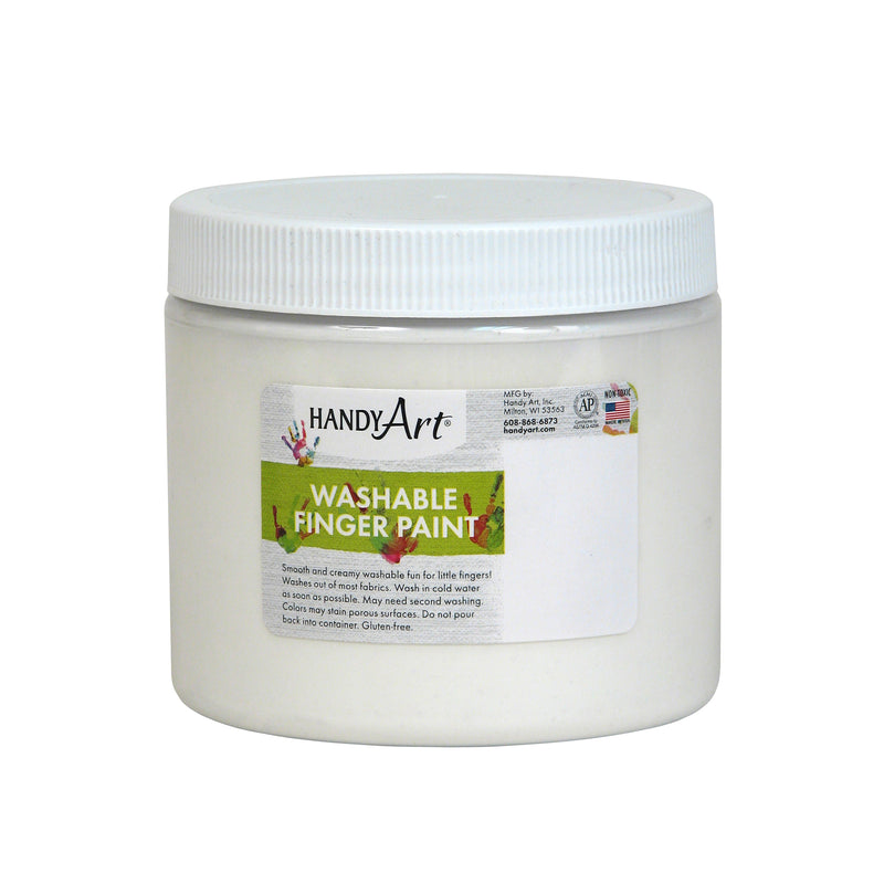 Handy Art White 16oz Washable Finger Paint