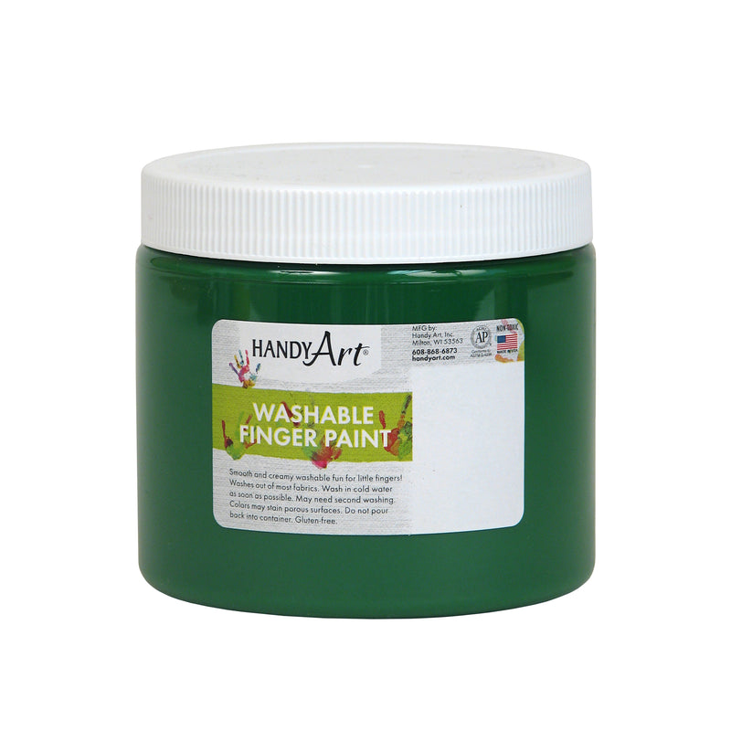 Handy Art Green 16oz Washable Finger Paint
