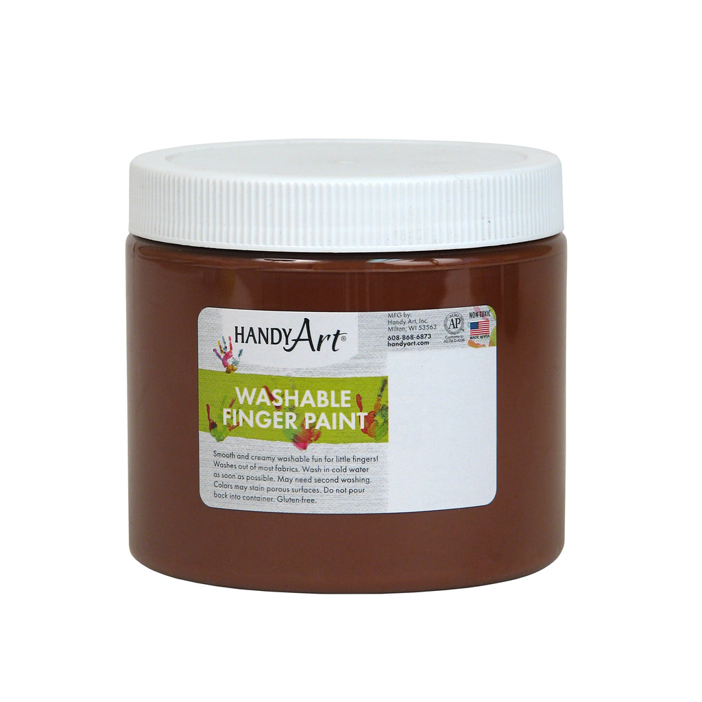 Handy Art Brown 16oz Washable Finger Paint