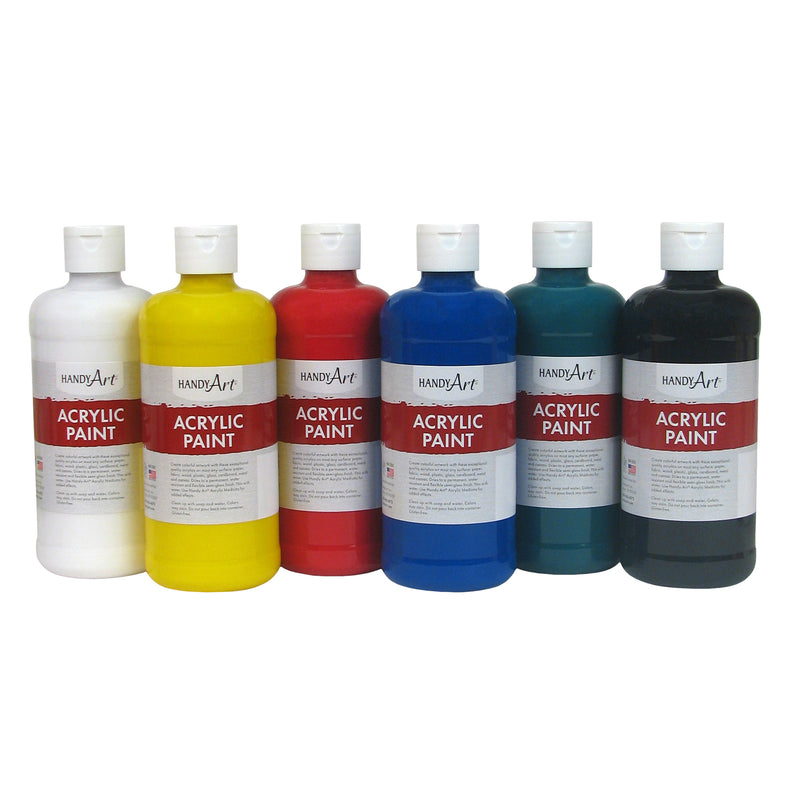Handy Art Acrylic Paint 16oz 6 Set Student