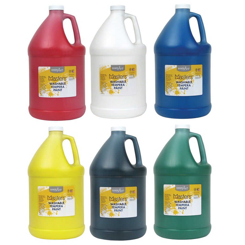128oz Washable Tempera Primary Clrs Handy Art