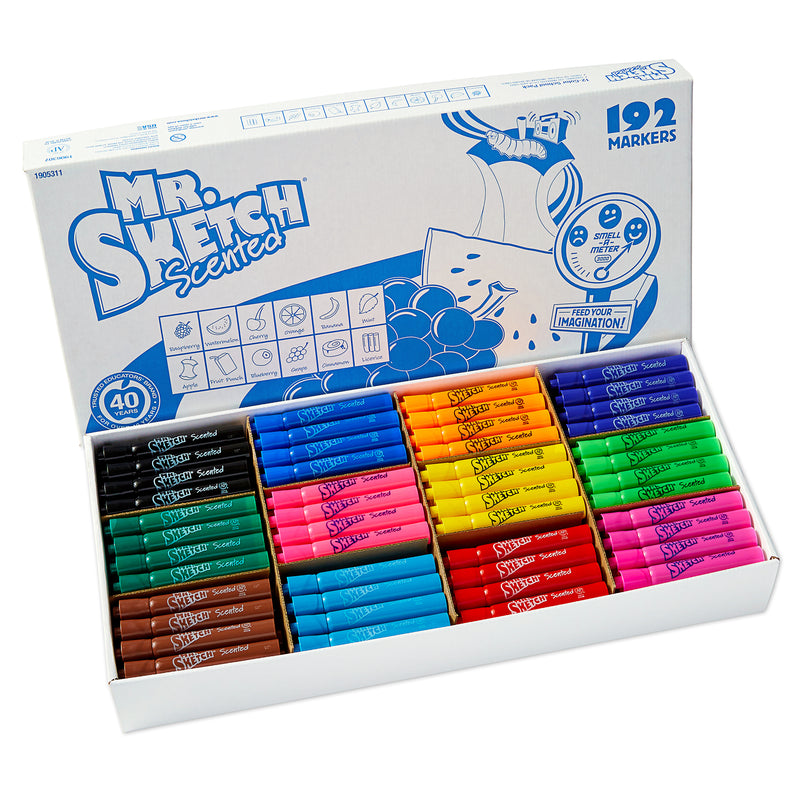 Mr Sketch Scented 192ct Chisel Tip Markers