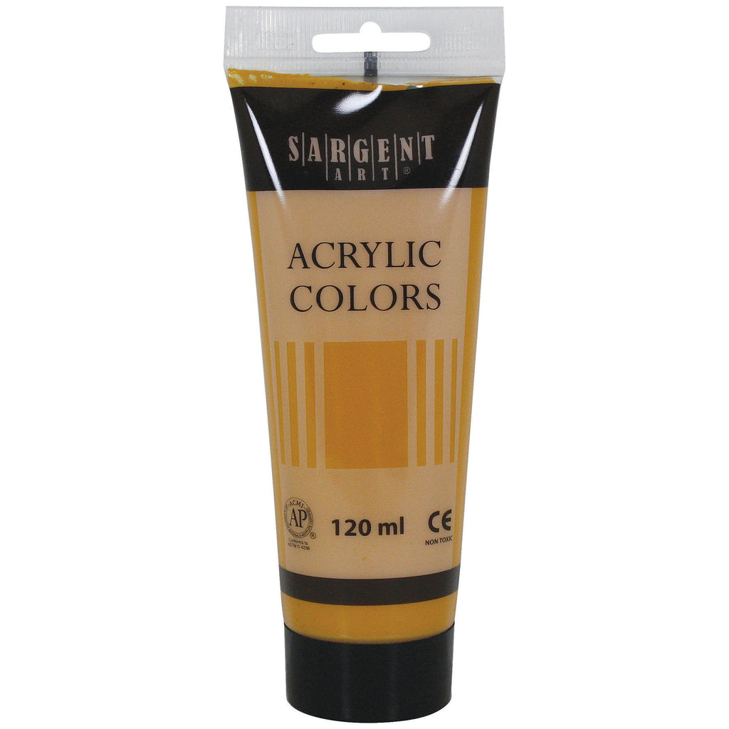 Acrylic Paint Tube, 120 ml, Yellow Ochre