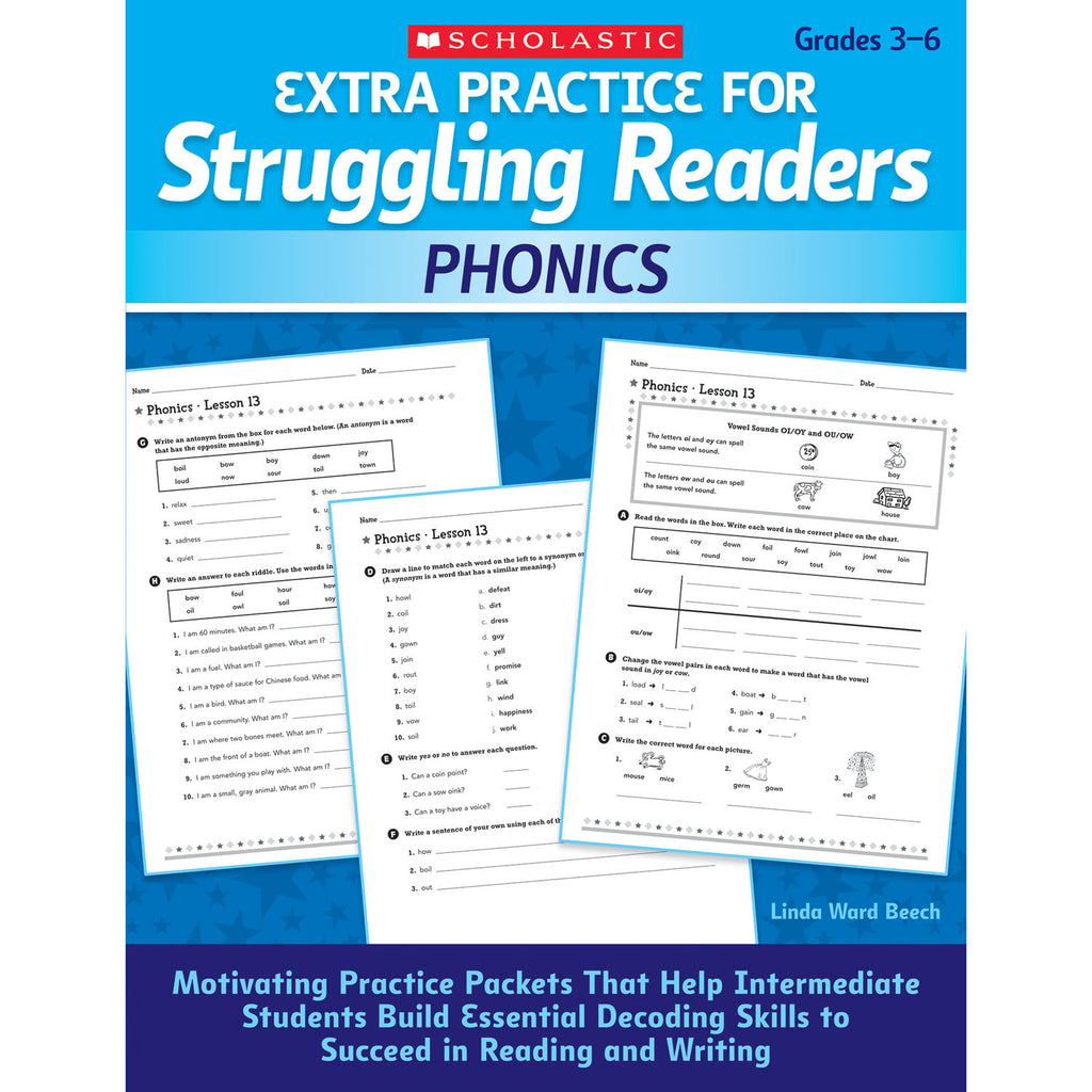 Struggling Readers Phonics Extra Practice