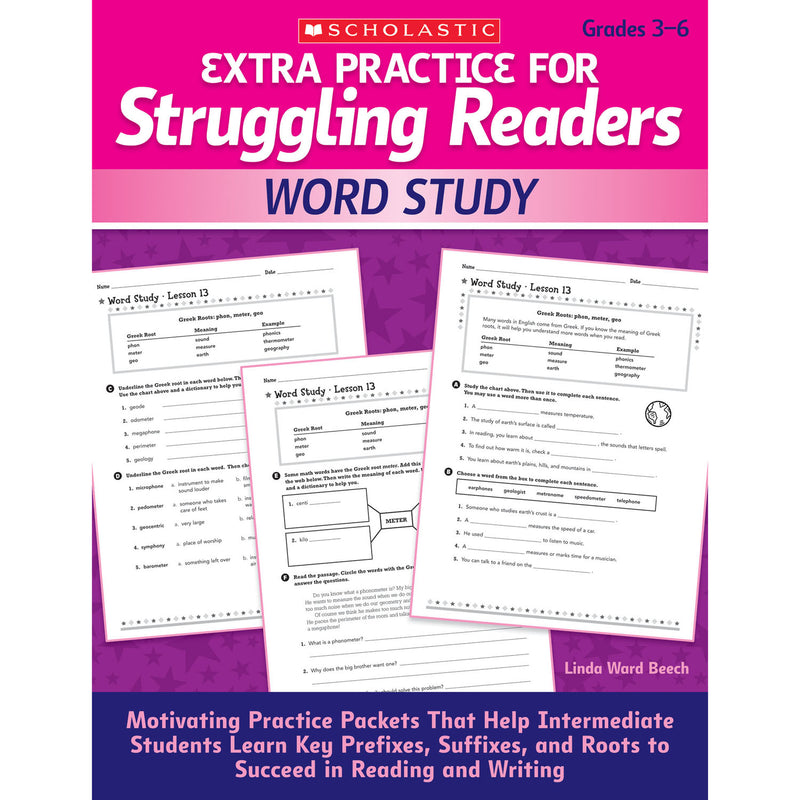 Struggling Readers Word Study Extra Practice