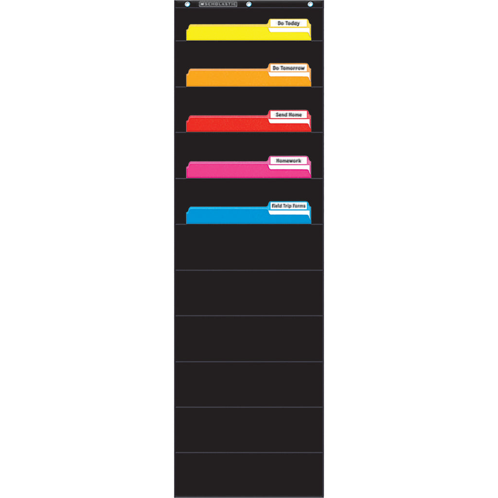 File Organizer (Black) Pocket Chart